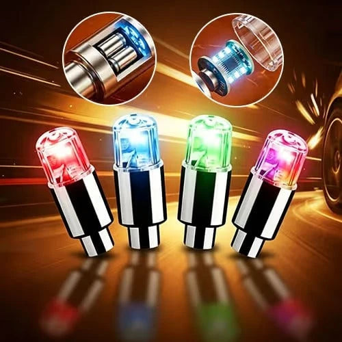 Waterproof LED Tire Valve Cap Light