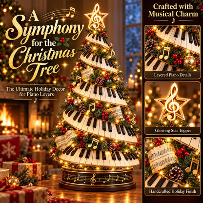 🎹✨Where Music Meets Christmas Magic – Glowing Piano Tree