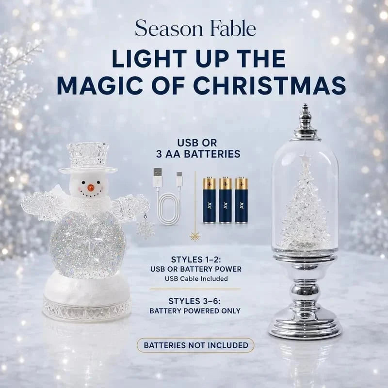❄️ Musical Christmas Snow Globe Lantern | Swirling Snow & Warm LED