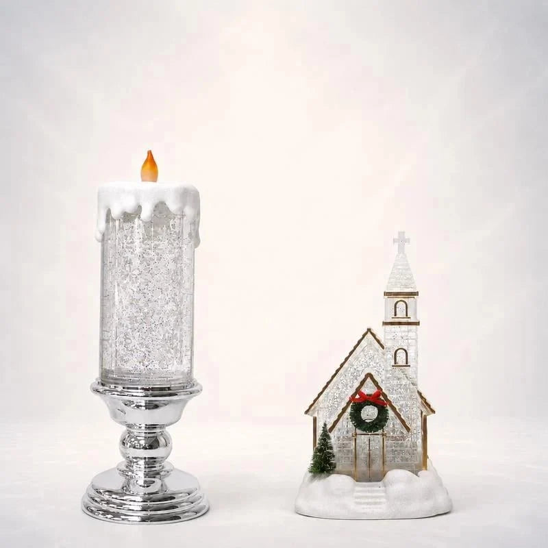 ❄️ Musical Christmas Snow Globe Lantern | Swirling Snow & Warm LED