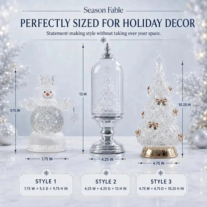❄️ Musical Christmas Snow Globe Lantern | Swirling Snow & Warm LED
