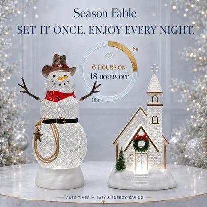 ❄️ Musical Christmas Snow Globe Lantern | Swirling Snow & Warm LED