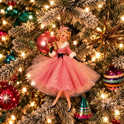 🔥 Last Day 49% OFF - Vintage Christmas Lady Ornaments – 1950s-Inspired Holiday Charm 🎄