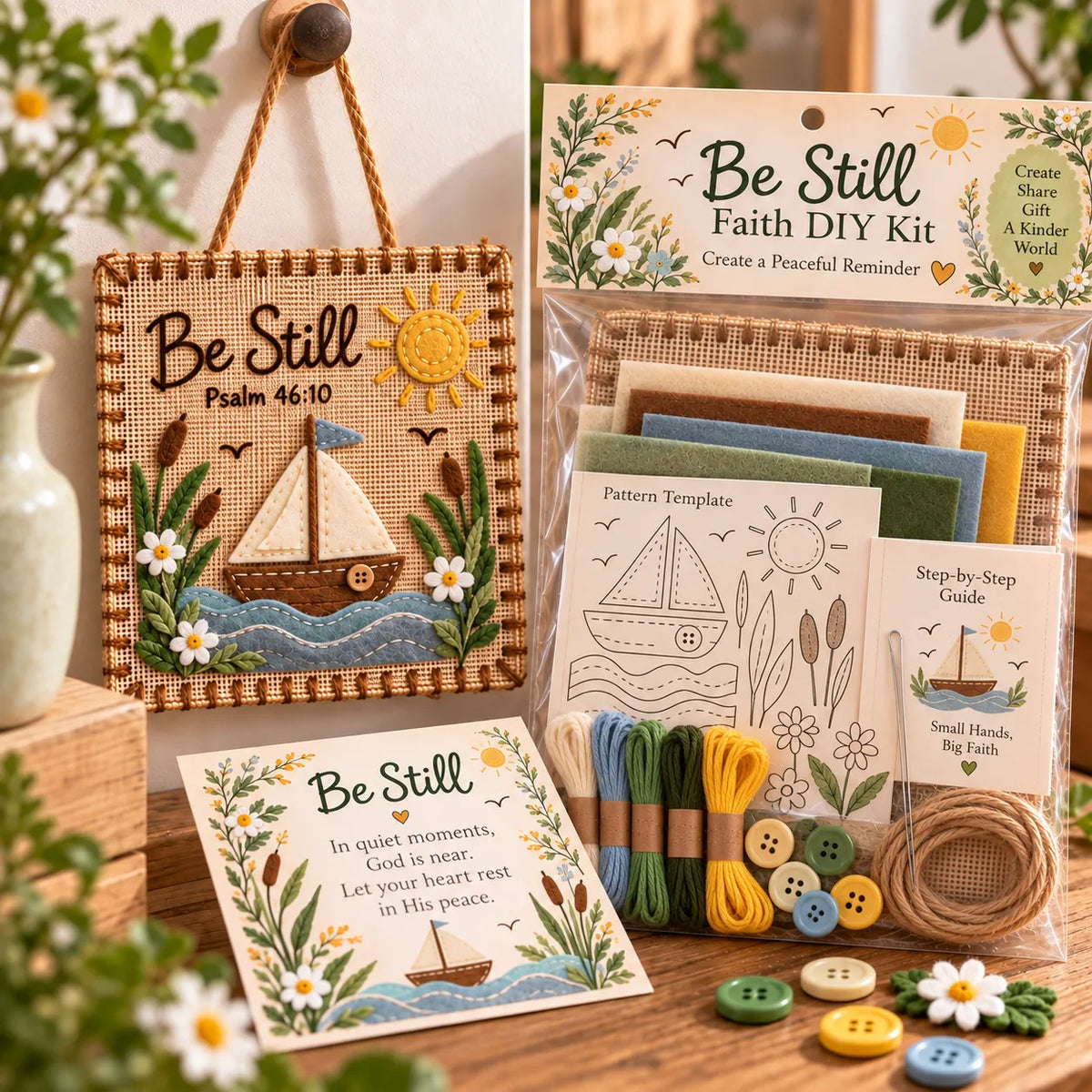 ✝️ Psalms of Comfort & Strength Fabric Weaving Kit