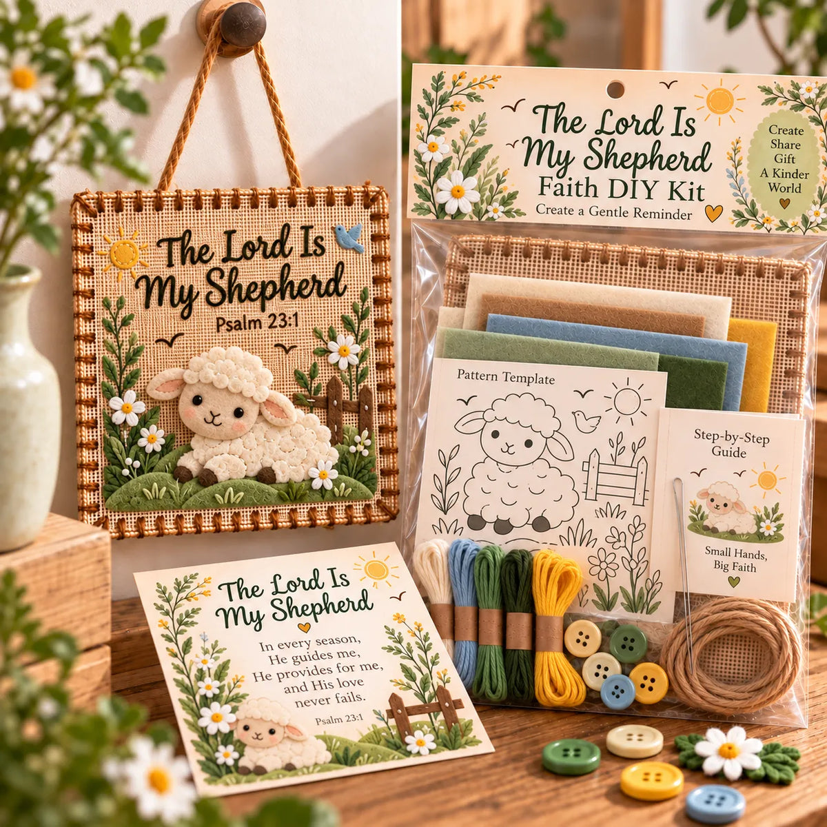 ✝️ Psalms of Comfort & Strength Fabric Weaving Kit