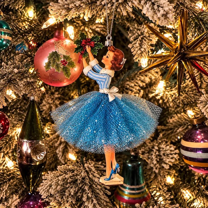🔥 Last Day 49% OFF - Vintage Christmas Lady Ornaments – 1950s-Inspired Holiday Charm 🎄