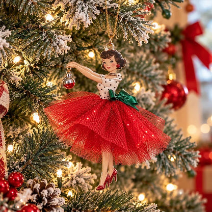 🔥 Last Day 49% OFF - Vintage Christmas Lady Ornaments – 1950s-Inspired Holiday Charm 🎄