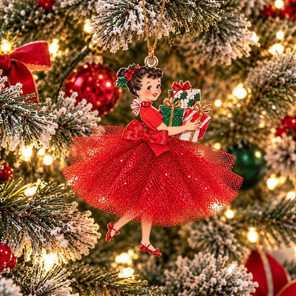 🔥 Last Day 49% OFF - Vintage Christmas Lady Ornaments – 1950s-Inspired Holiday Charm 🎄