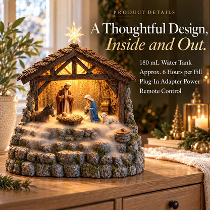 ⏰Limited Stock 50% OFF - ✨ Bethlehem Glow – Lighted Nativity Mist Diffuser ✝️