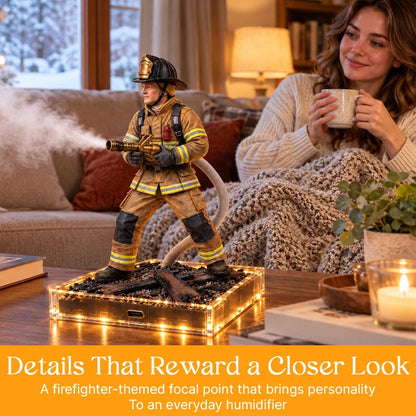 🚒 Firefighter Rescue Mist Humidifier | Light-Up Hero Gift