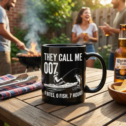 They Call Me 007 Funny Fishing Mug