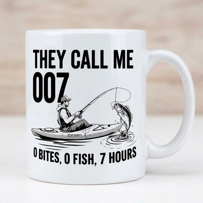 They Call Me 007 Funny Fishing Mug