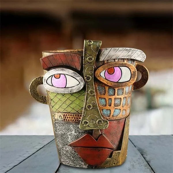 🌷Brutalist Abstract Beauty Face Flower Pot