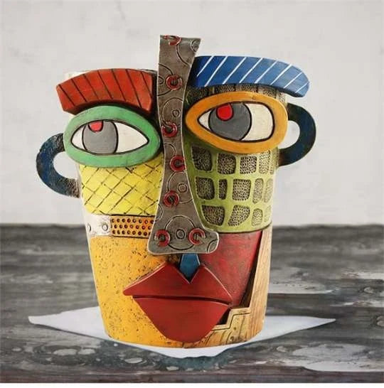 🌷Brutalist Abstract Beauty Face Flower Pot