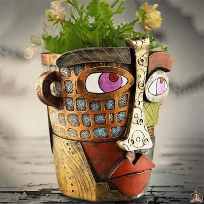 🌷Brutalist Abstract Beauty Face Flower Pot