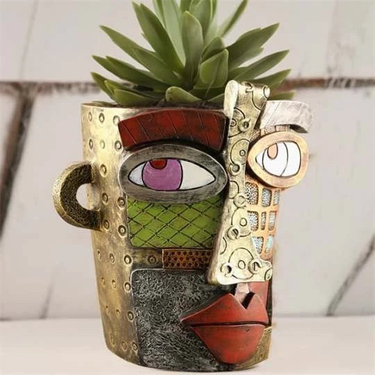 🌷Brutalist Abstract Beauty Face Flower Pot
