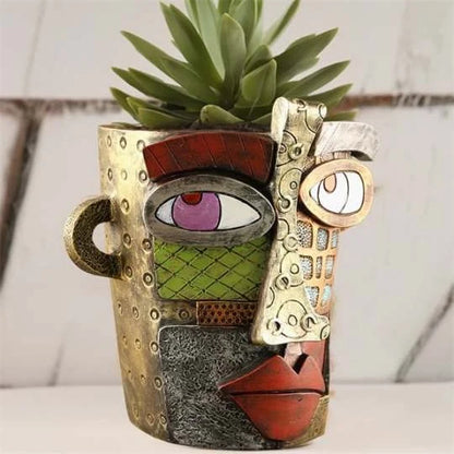 🌷Brutalist Abstract Beauty Face Flower Pot
