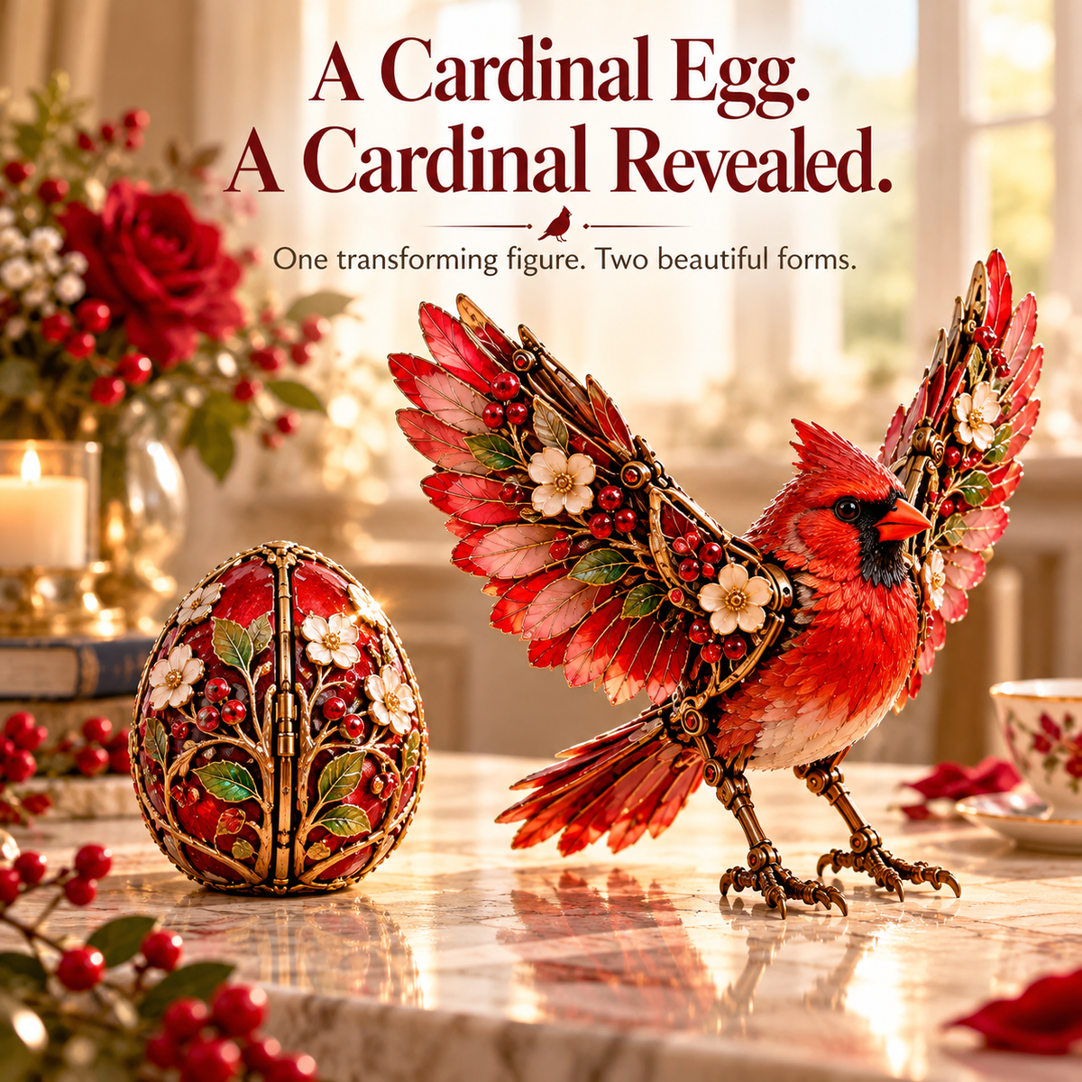 ❤️ A Little Sign Of Love 🐦 Transforming Cardinal Egg – A Keepsake To Treasure