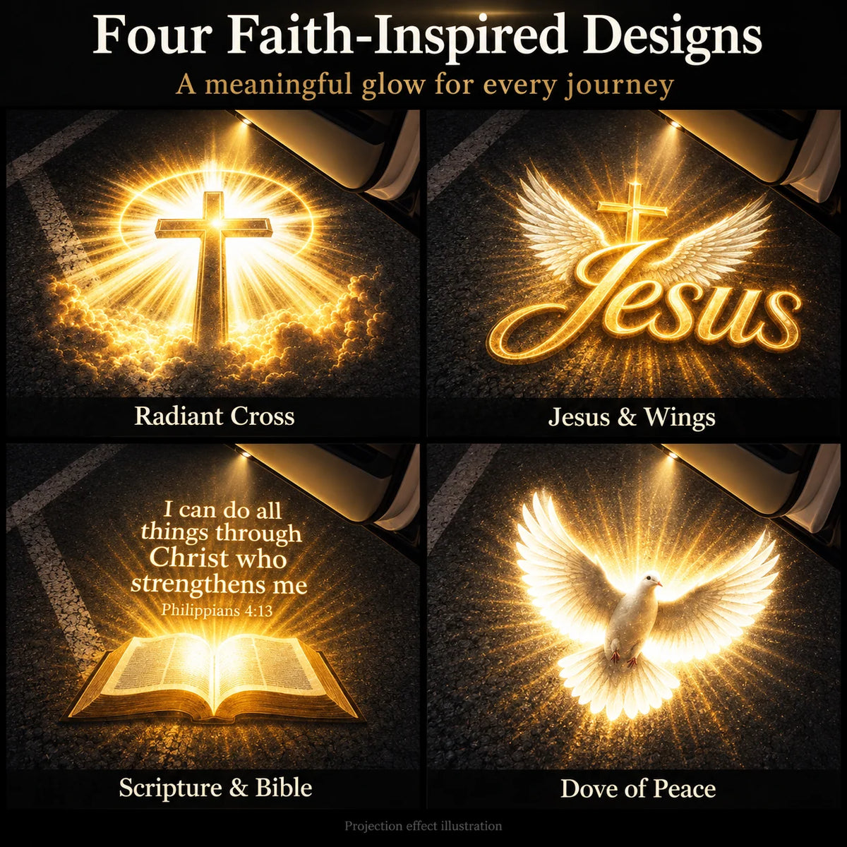 Christian Car Door Projector Light