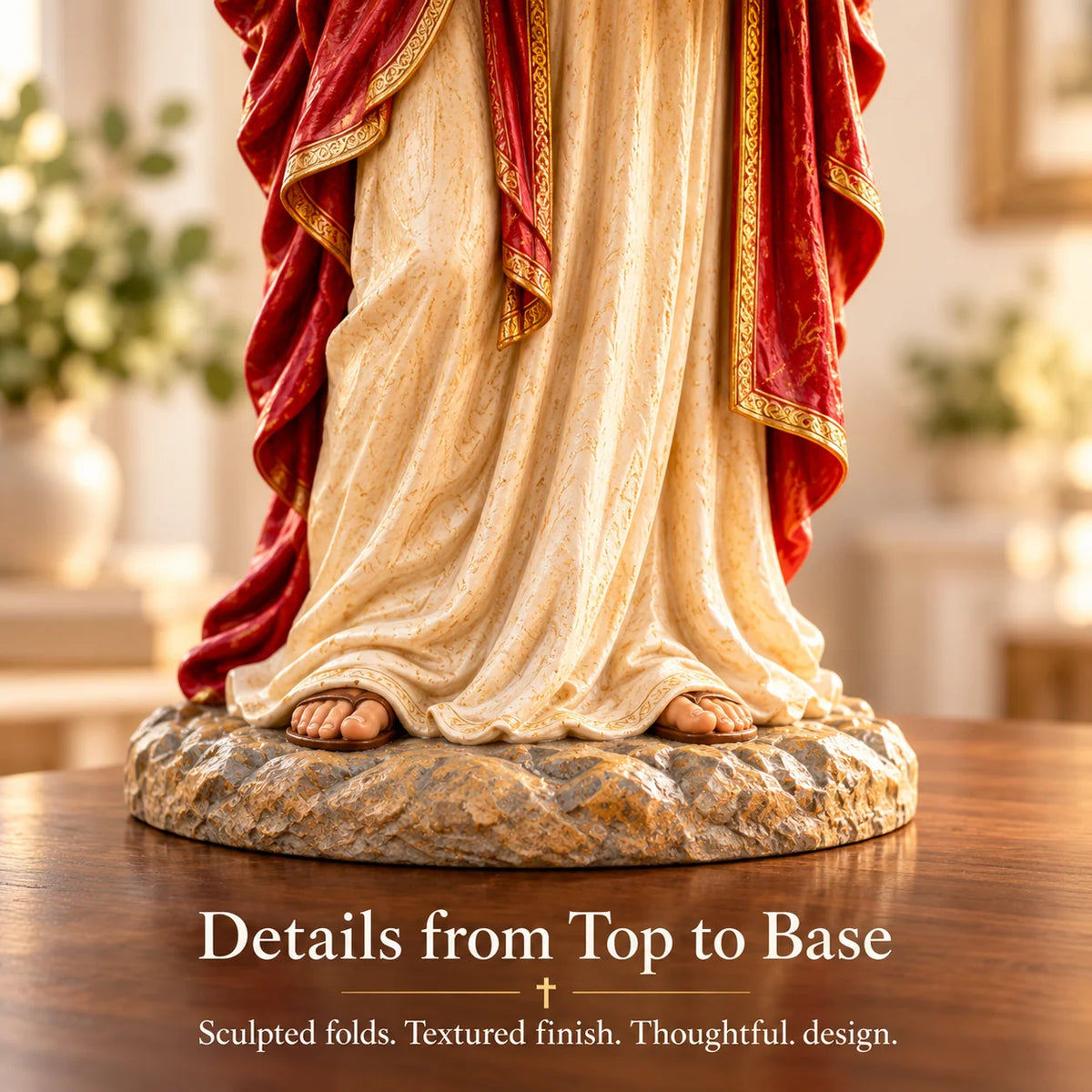 ✝️ Limited-Time Sale | Jesus Offers Comfort™ – Jesus Figurine with Decorative Storage Basket | Meaningful Christian Home Decor & Faith-Inspired Gift 🎁
