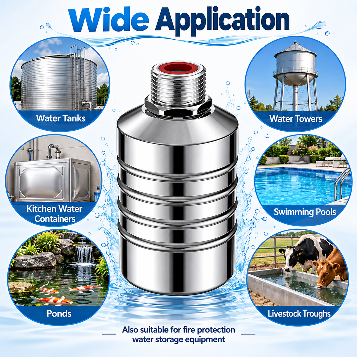 Automatic Water Level Control Float Valve