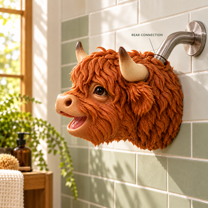 Highland Cow Novelty Shower Head