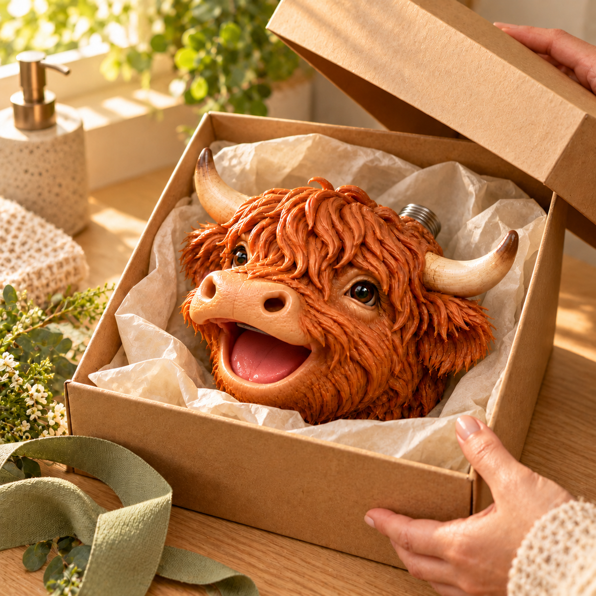 Highland Cow Novelty Shower Head