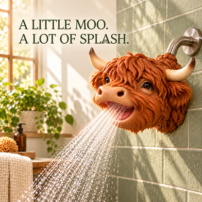 Highland Cow Novelty Shower Head