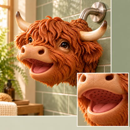 Highland Cow Novelty Shower Head