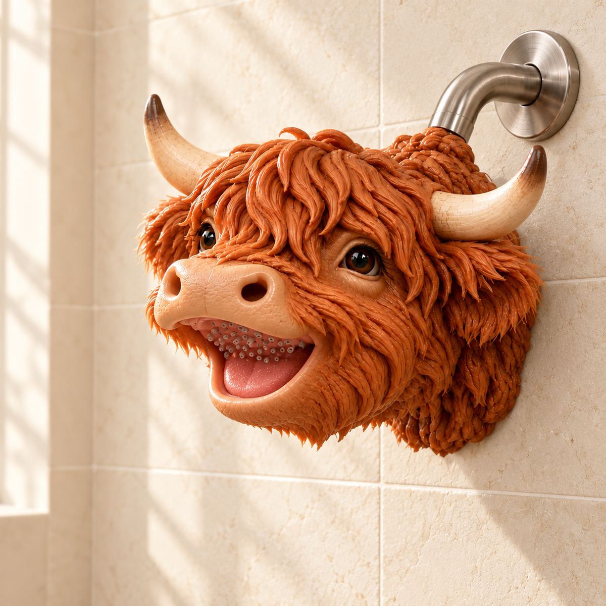 Highland Cow Novelty Shower Head