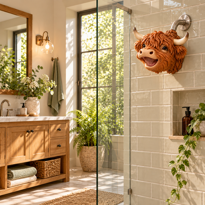 Highland Cow Novelty Shower Head