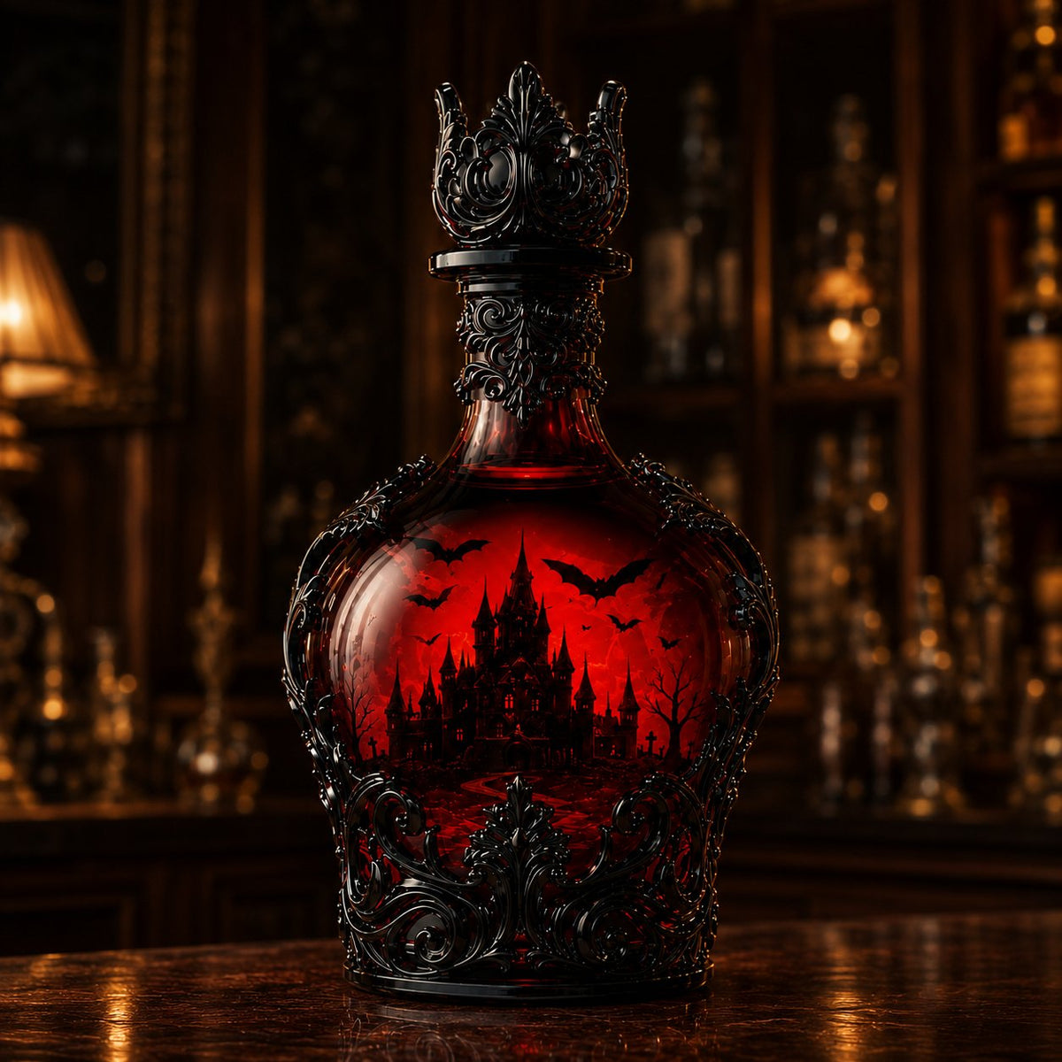🔥Last Day 49% OFF - 🦇🍺Gothic Vampire Castle Whisky Decanter & Tumbler(📦Buy 2 Free Shipping) - Gothic Bottl🎁