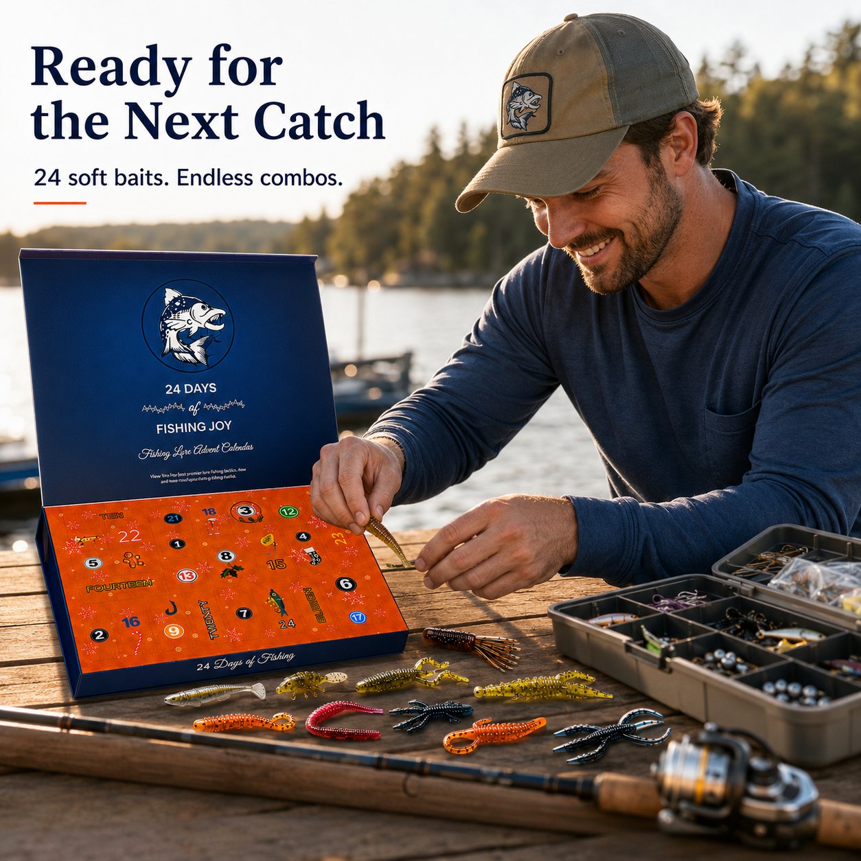 ⏳ Last day! 49% OFF – 🎣🎄 Christmas Fishing Lures Advent Calendar – Limited Release!