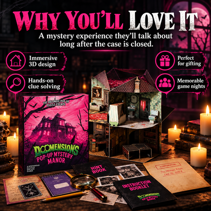 ✨ 3D Pop-Up Mystery Manor – Immersive Murder Mystery Puzzle Game