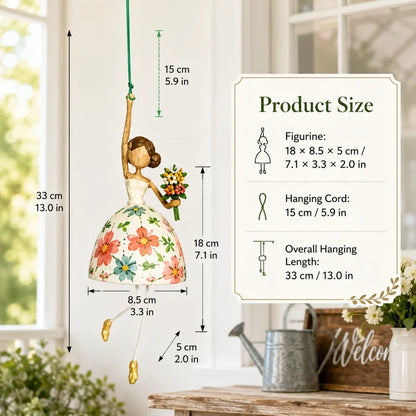 ✨ Whimsical Dancing Lady Hanging Ornament