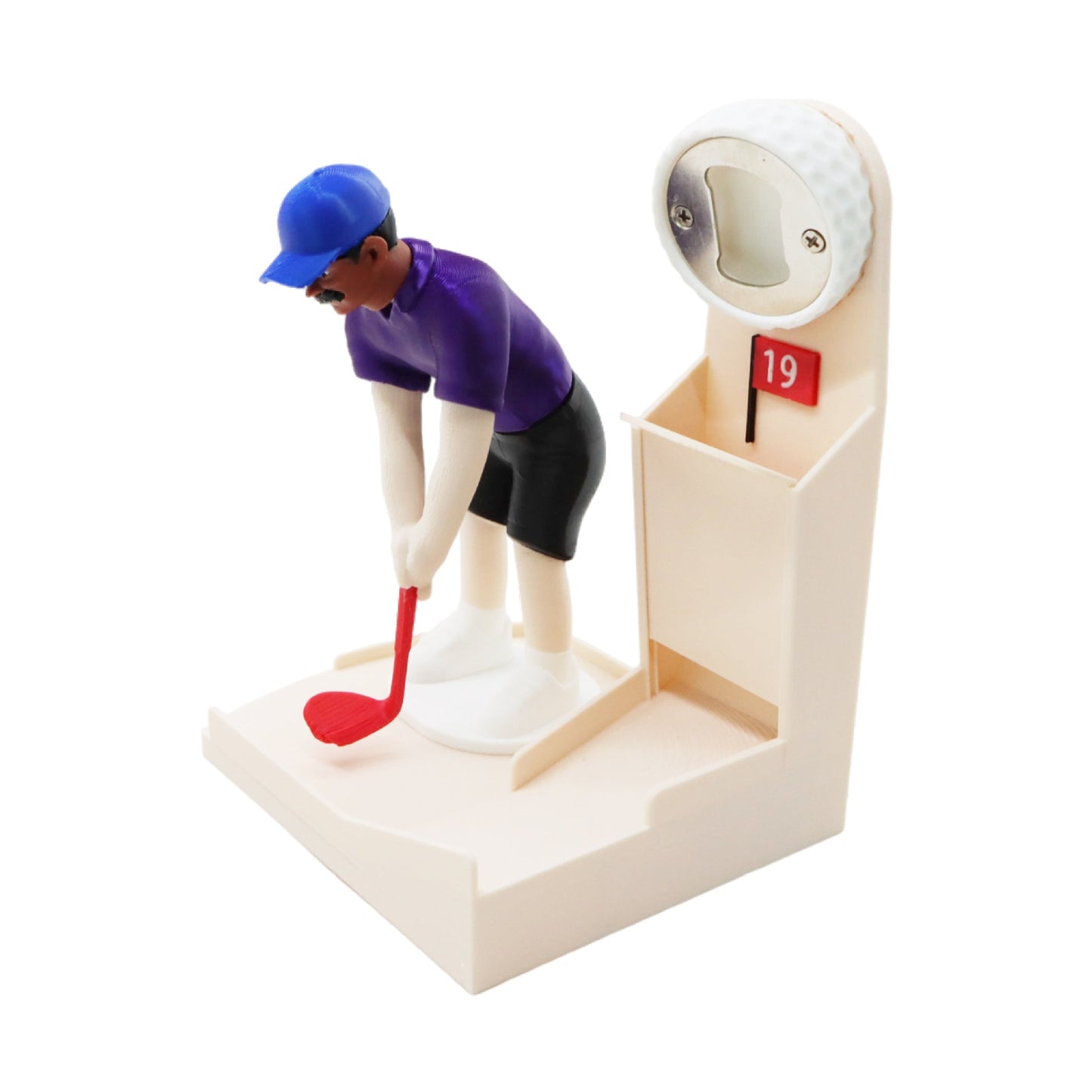 🎖️Golf Bottle Opener Game, Automatic Beer Cap Launcher & Catcher