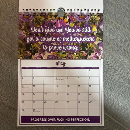 📅 2027 Sweary Mental Health Calendar - Perfect for Home Decor & Gift Ideas