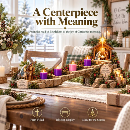✝️ Journey to Bethlehem – 4-Week Illuminated Nativity Advent Journey