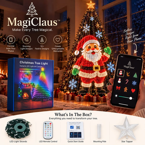 ⚡️FREE SHIPPING🔥-Smart Animated Christmas Tree Lights – App-Controlled LED Effects