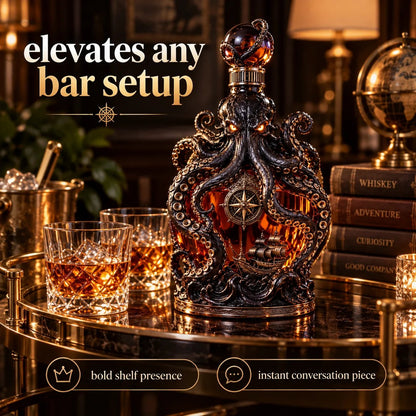 Dark Abyss Kraken Decanter – Sculpted Collector Bottle for Home Bar & Gifting(✨Buy 2 Free Shipping)