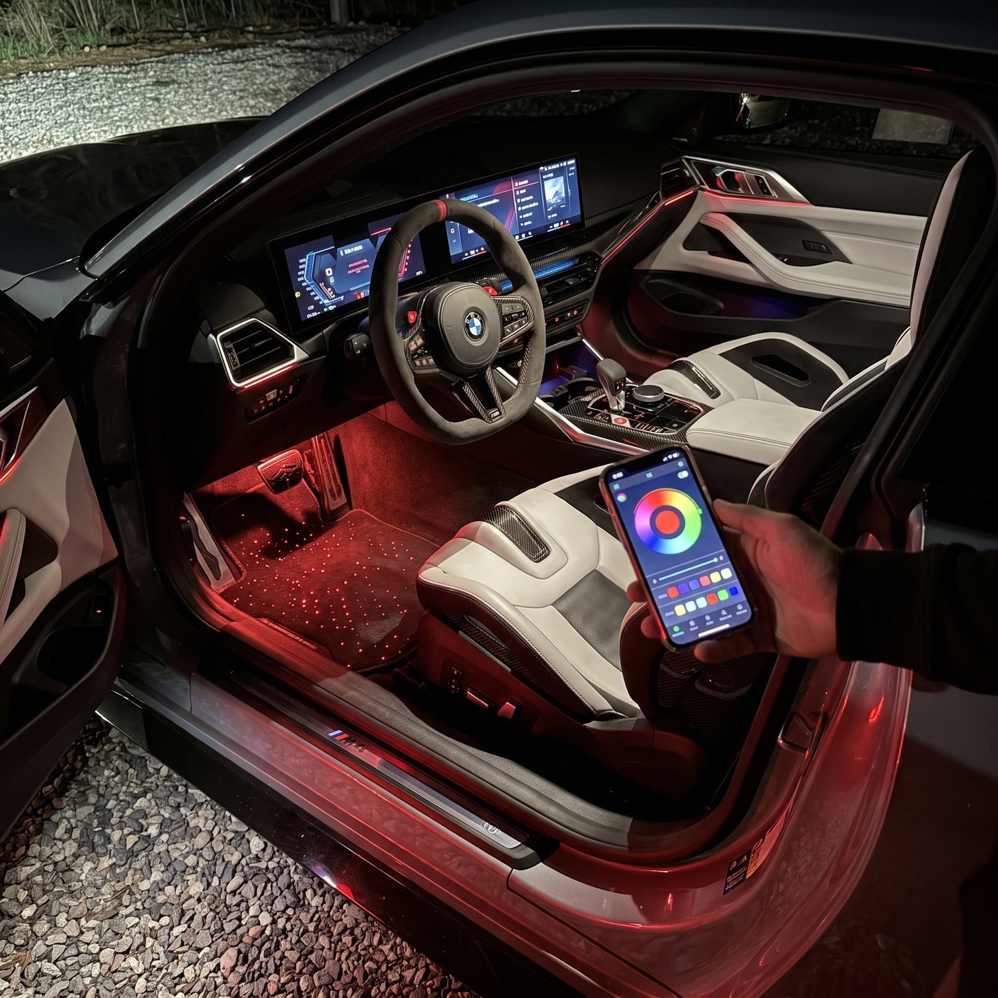 Luxury LED Light 3D Ambient Lighting Car Floor Mat
