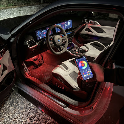 Luxury LED Light 3D Ambient Lighting Car Floor Mat