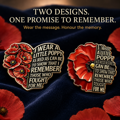 1945-2026 “Never Forgotten” Classic Poppy Crest — 81th Limited Edition