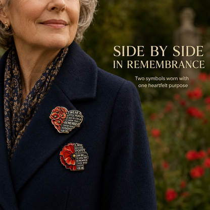 1945-2026 “Never Forgotten” Classic Poppy Crest — 81th Limited Edition
