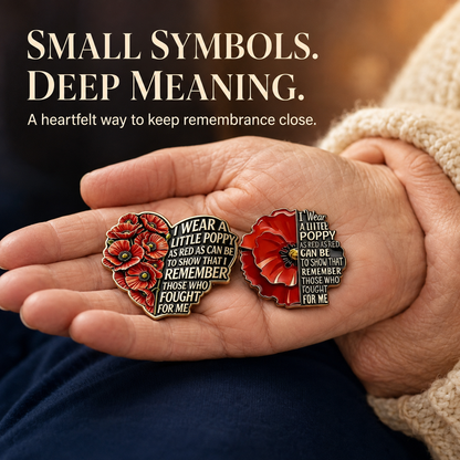 1945-2026 “Never Forgotten” Classic Poppy Crest — 81th Limited Edition