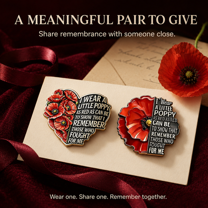 1945-2026 “Never Forgotten” Classic Poppy Crest — 81th Limited Edition
