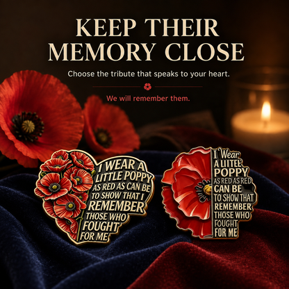 1945-2026 “Never Forgotten” Classic Poppy Crest — 81th Limited Edition