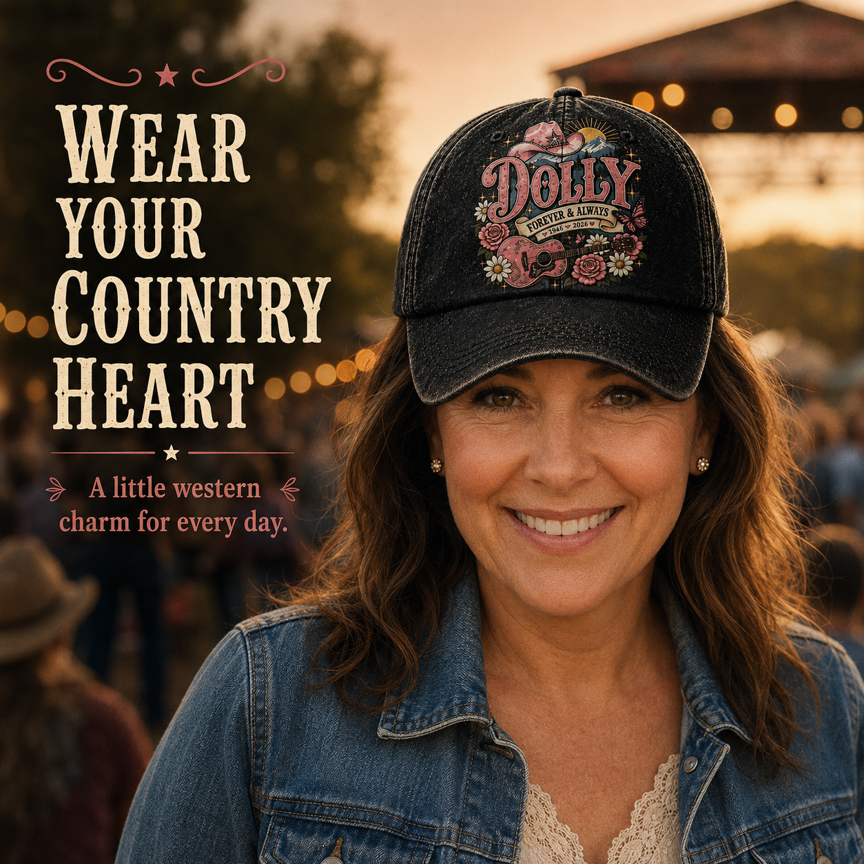 Queen of Country 1946-2026 “Timeless Spirit” Washed Cap