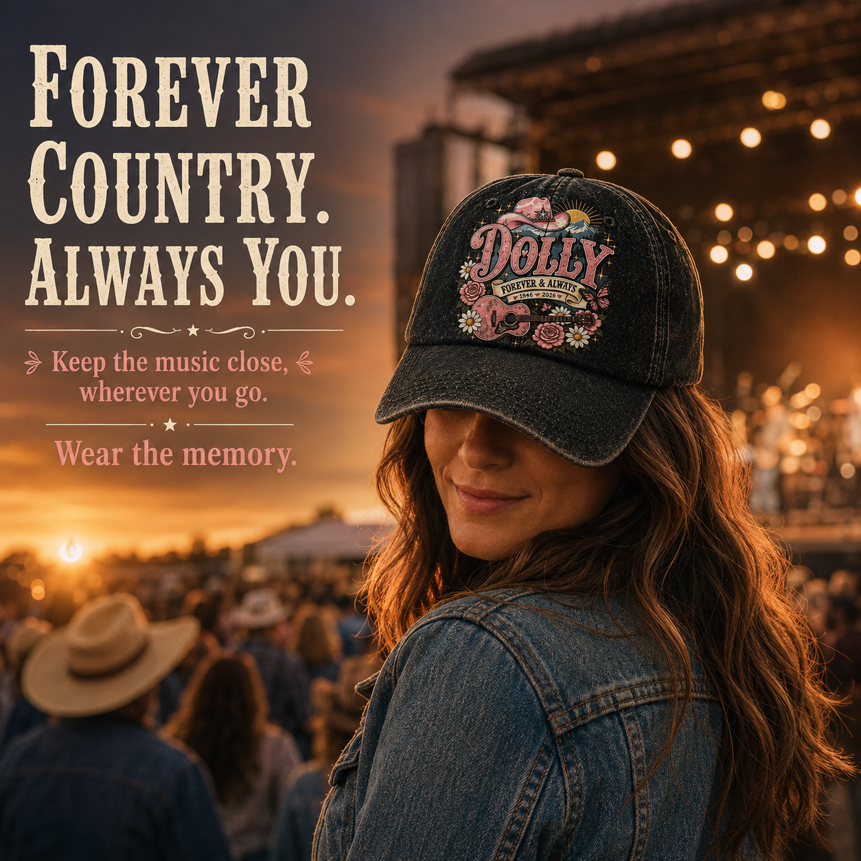 Queen of Country 1946-2026 “Timeless Spirit” Washed Cap