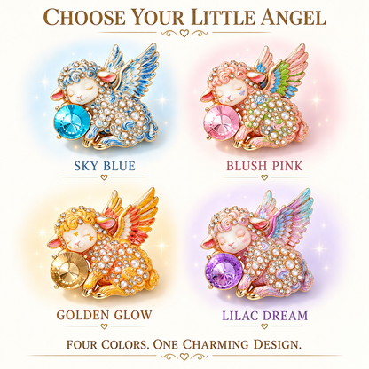 Limited Edition Guardian Angel Lamb Lapel brooch